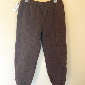 Brown Quilted Sweatpants from Ariztia (TNA)